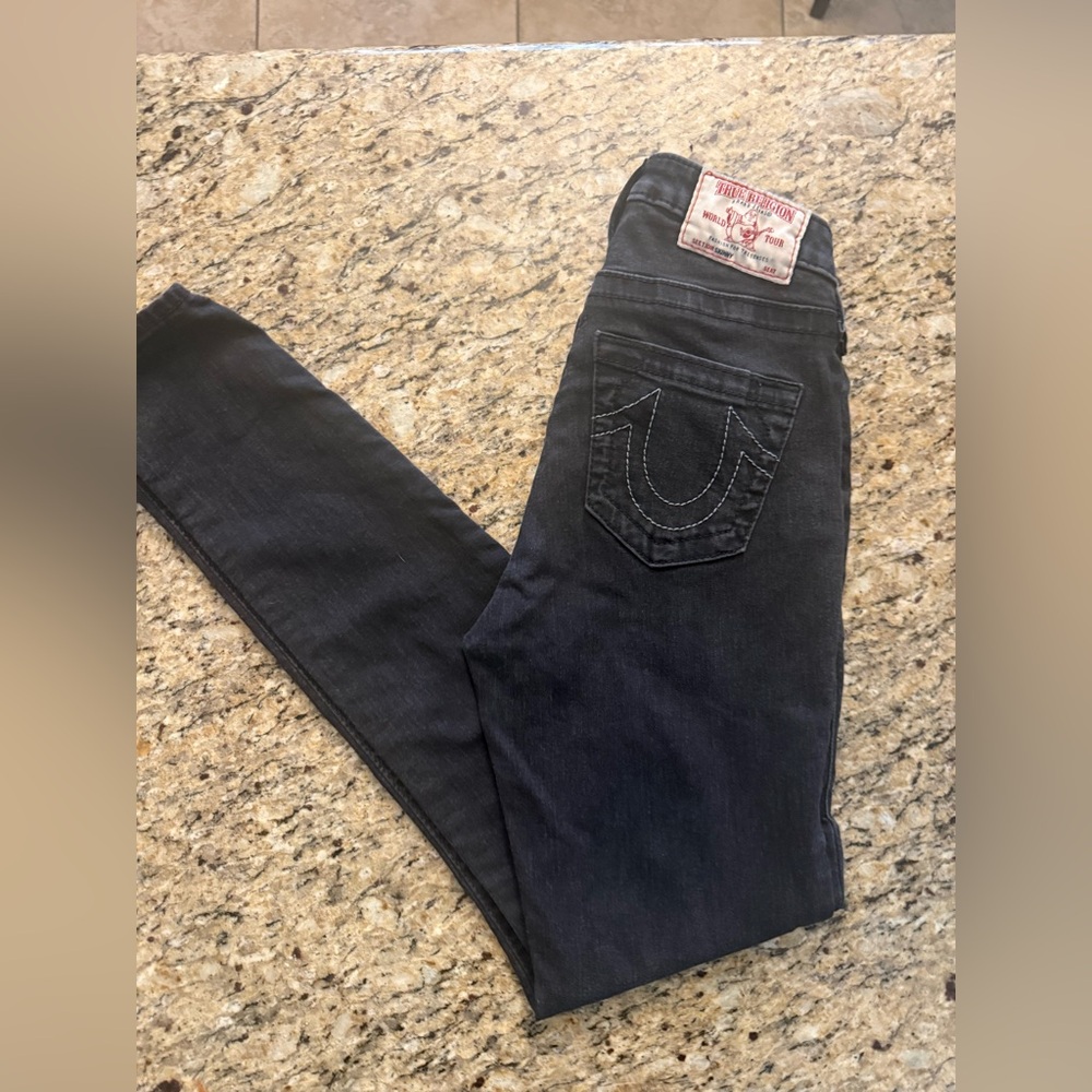 True Religion Women's Dark Denim Skinny Jeans